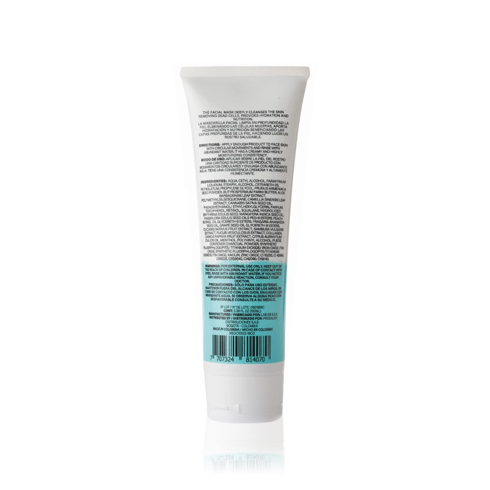 TRUE YOU Facial Mask Carbon activated with green tea and bambu extract 3.38oz