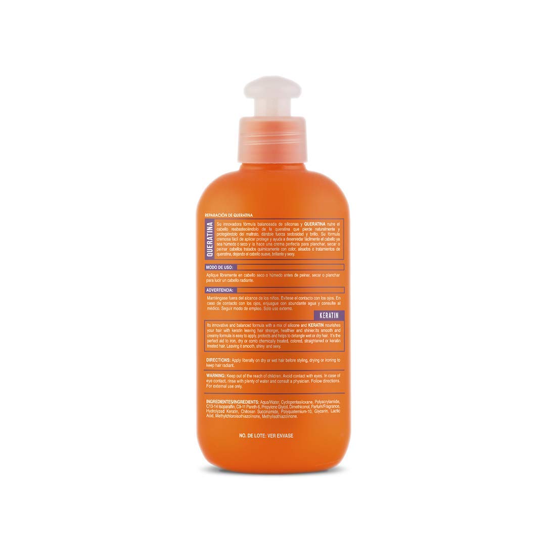 Activee Professional Keratin Hair Leave in Cream Treatment 16 fl. oz. - Hydrolyzed keratin enriched leave in cream