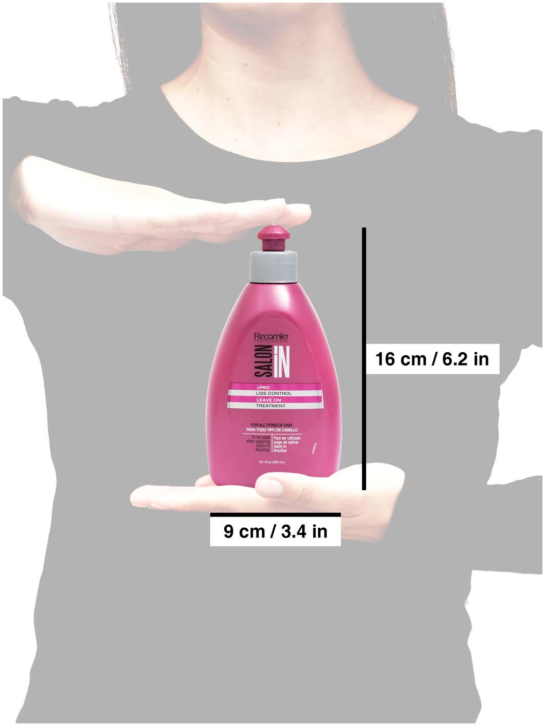 RECAMIER 34158 Professional Salon In Leave In Detangler Hair Smoothing Treatment | Combing Cream | Split End Mender | Tratamientos para el Cabello Seco y Maltratado Crema de Peinar
