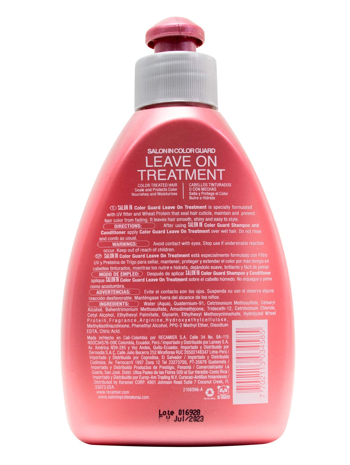 RECAMIER 34585 Professional Salon In Combing Cream Split End Mender Leave In Detangler Conditioner for Color Treated Hair | Crema de Peinar | Tratamiento Capilar para el Cabello Seco y Maltratado