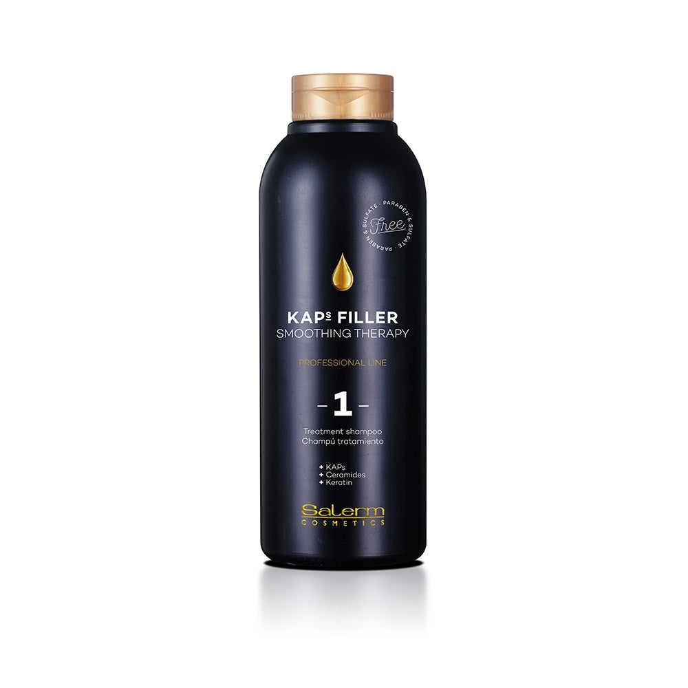 Salerm KAPs Filler Hair Smoothing Therapy Shampoo Step-1 16.91 fl.oz.