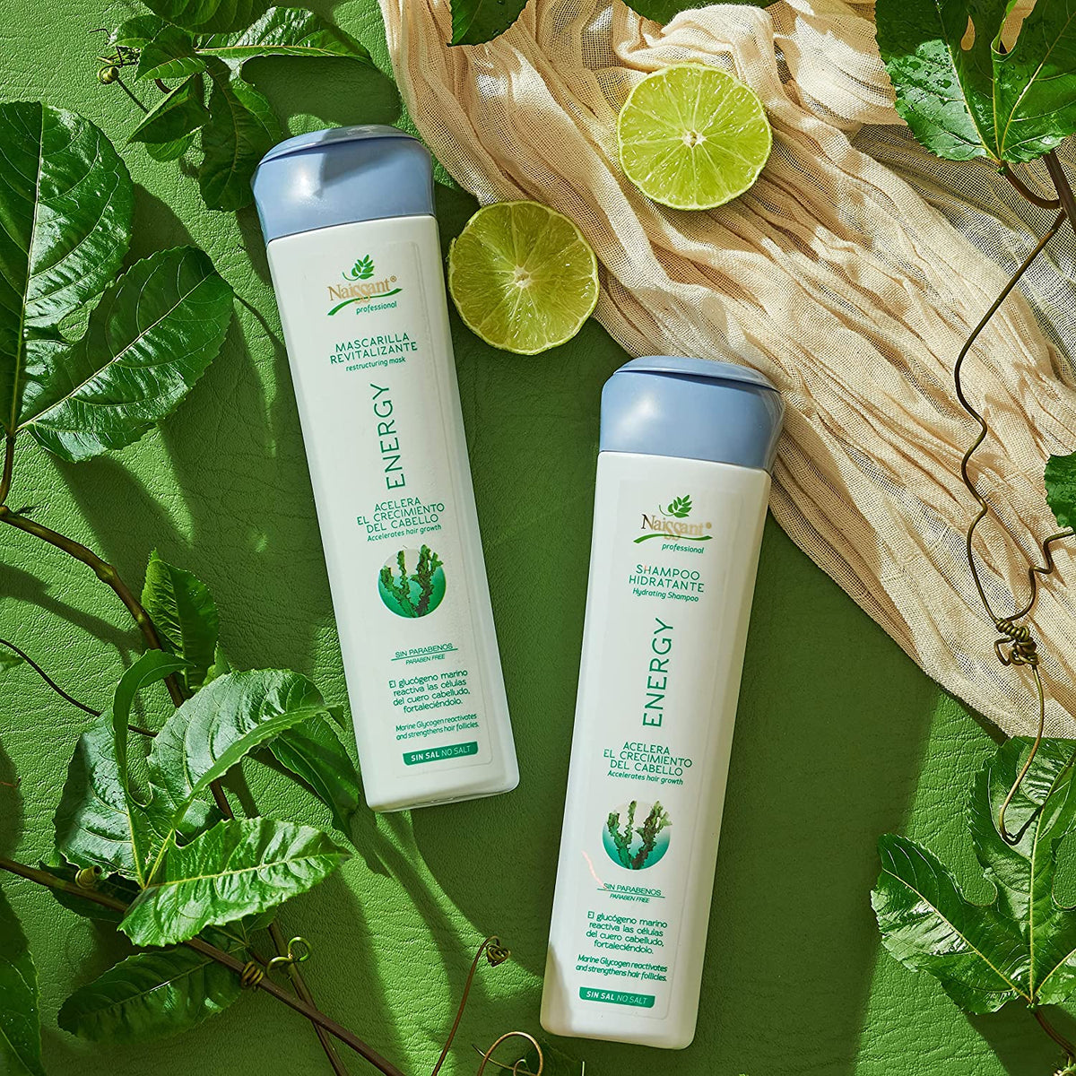 Naissant Energy Revitalizing Hair Shampoo| Mask | Elixir | Biotin, Niacinamide & Ginseng | Helps Strengthen, Nourish & Revitalize Weak Hair | Fuller-Looking, Healthier-Looking Hair