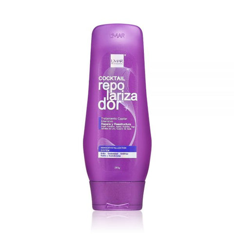 L'MAR Professional Hair Repolarizing Cocktail Intensive Reconstruction Treatment Nano-Crystallization System 9.6oz| Repolarizador y Reconstructor Tratamiento Capilar Intensivo para Cabello Maltratado