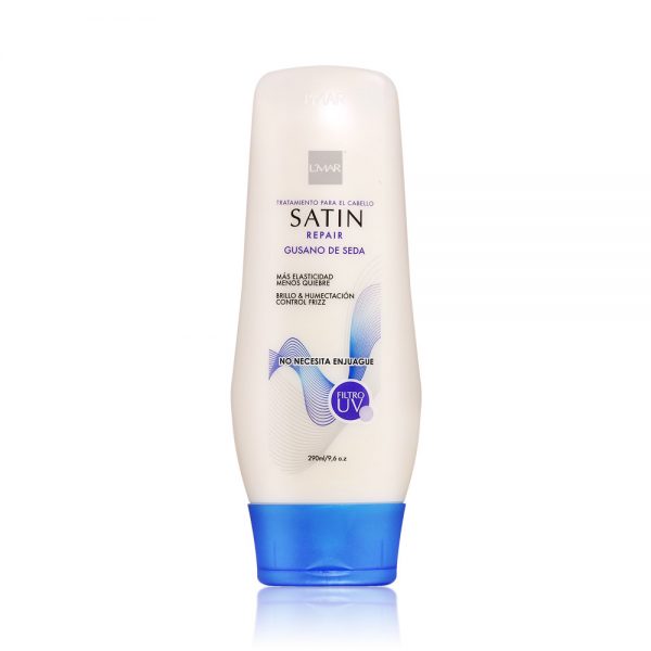 L'MAR Professional Satin Hair Repair Leave-In Treatment Silkworm and Frizz Control 9.6oz | Tratamiento Para El Cabello Gusano de Seda Brillo y Humectacion