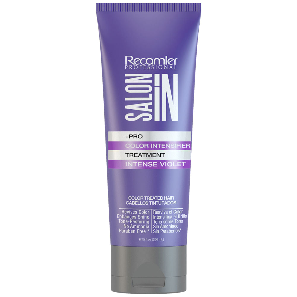 Recamier Professional Salon In +Pro Color Intensifier Treatment Intense Violet 8.45oz - Tratamiento Intensificador de Color Violeta para cabello pintado