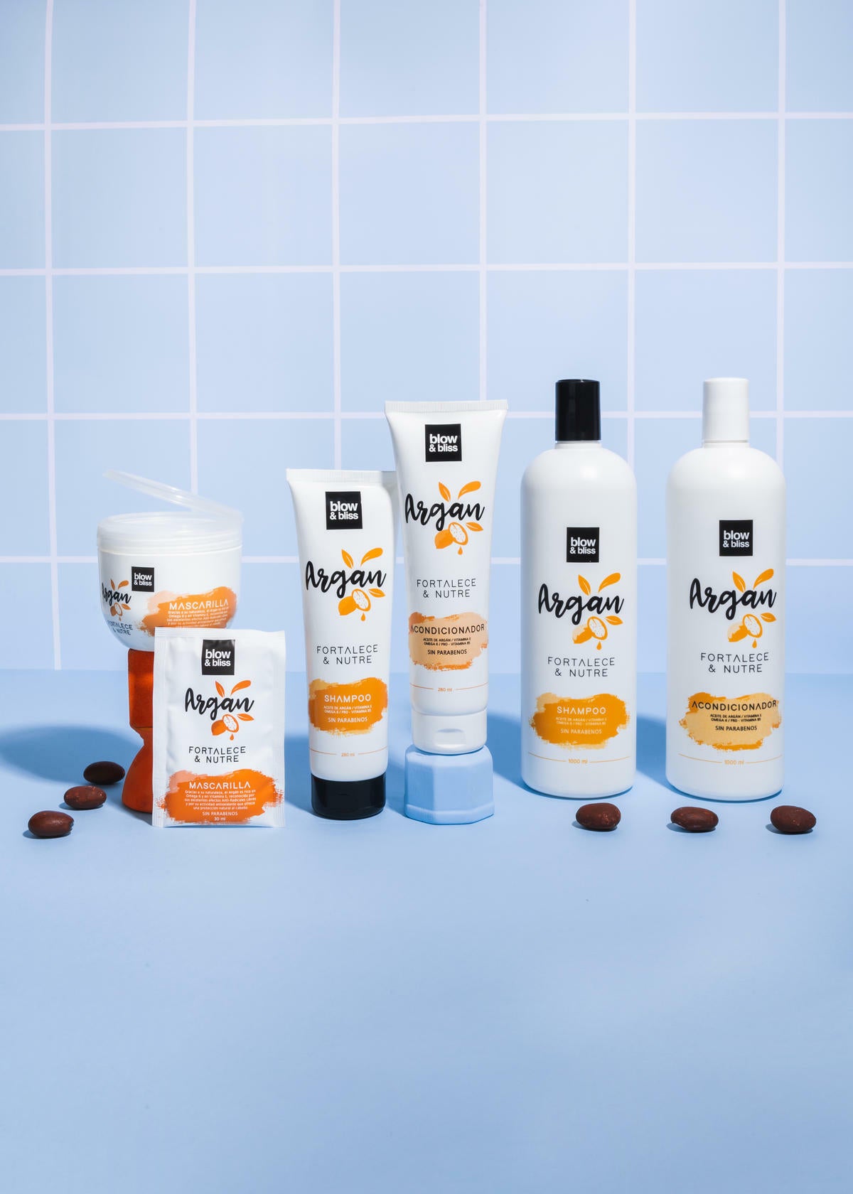 Blow & bliss Argan Oil Hair Shampoo Strengthens and Nourishes enriched with Vitamin E 9.47 fl.oz.