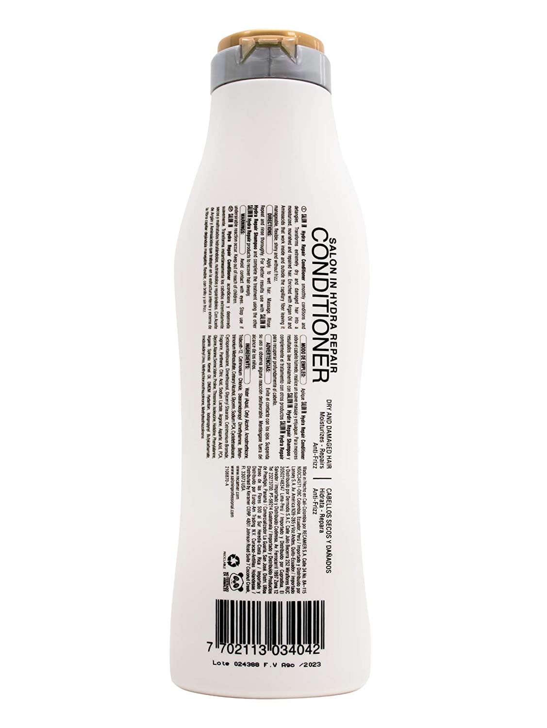 Recamier Professional Salon In +Pro Hydra Repair Hair Conditioner 10oz - Acondicionador Reparador Hidratante