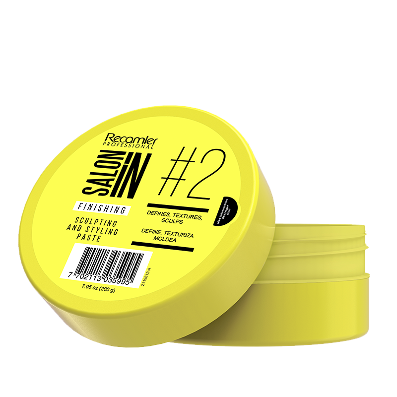 Recamier Professional Salon In Hair Finishing #2 Sculpting and Styling - Medium Hold 5.29oz - Crema esponjosa para crear peinados estilo desordenado