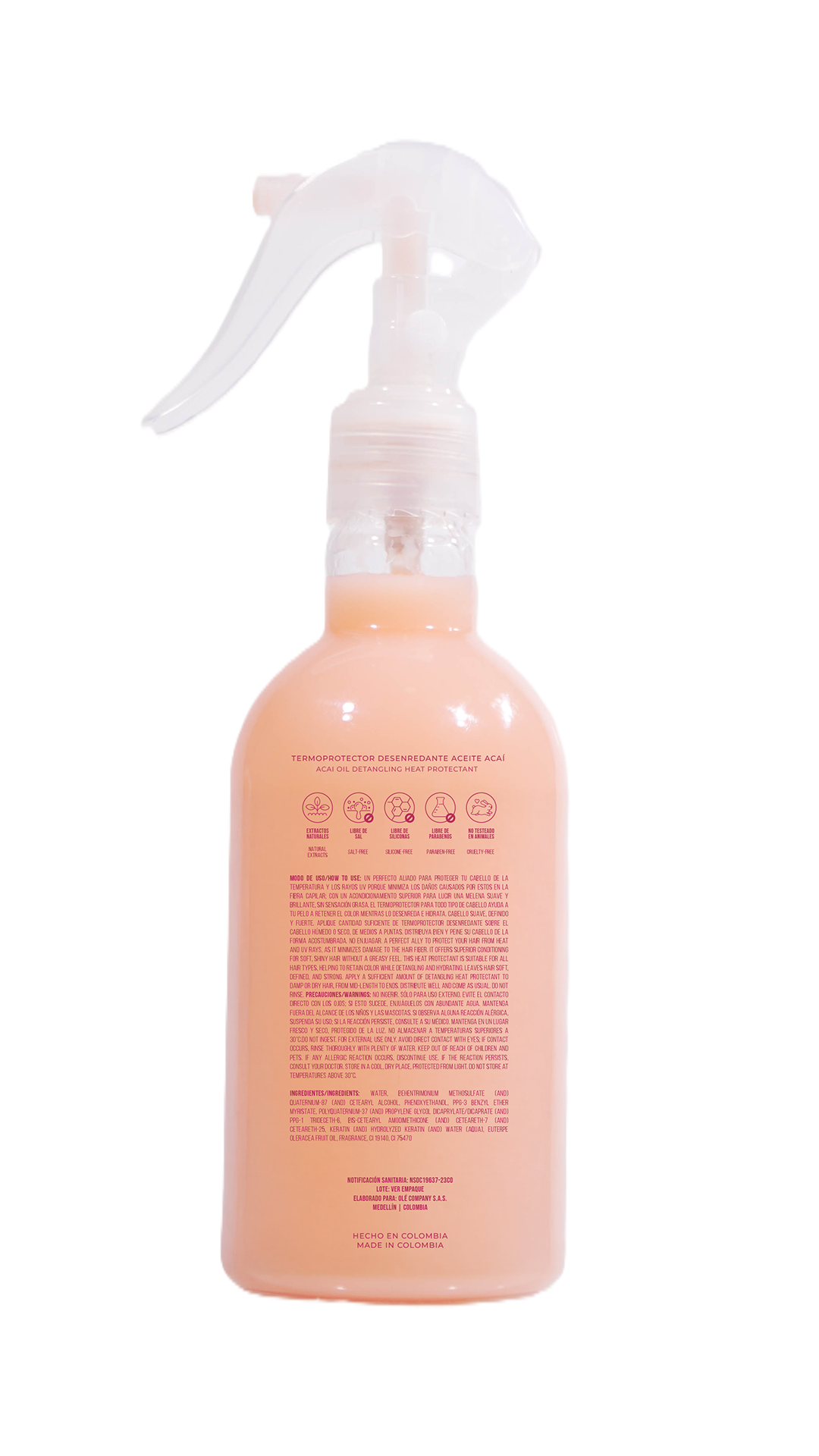 How to use OLÉ Açaí Heat Protector before styling