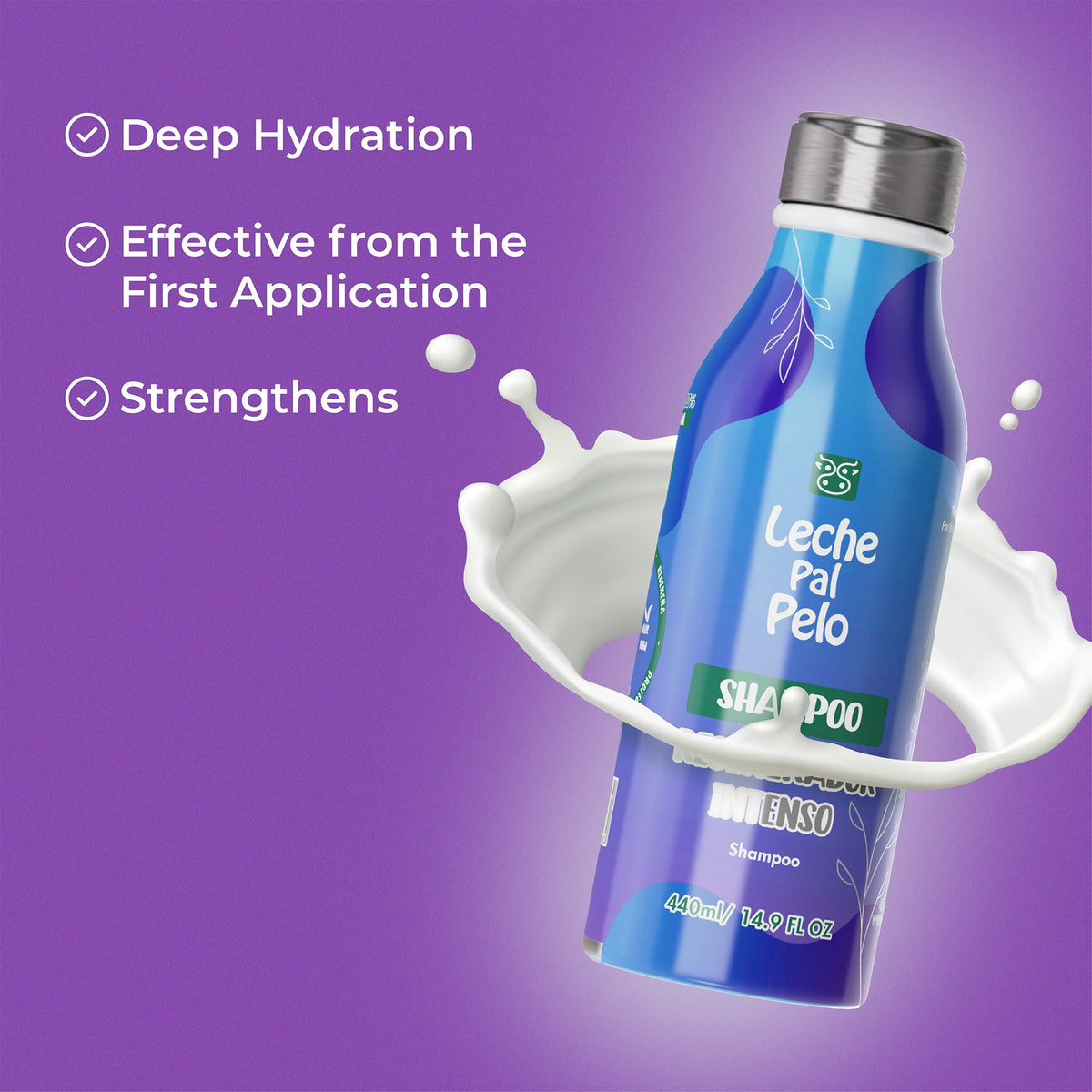 Leche Pal Pelo Intense Regenerator Kit, Shampoo and Conditioner, 2 pc