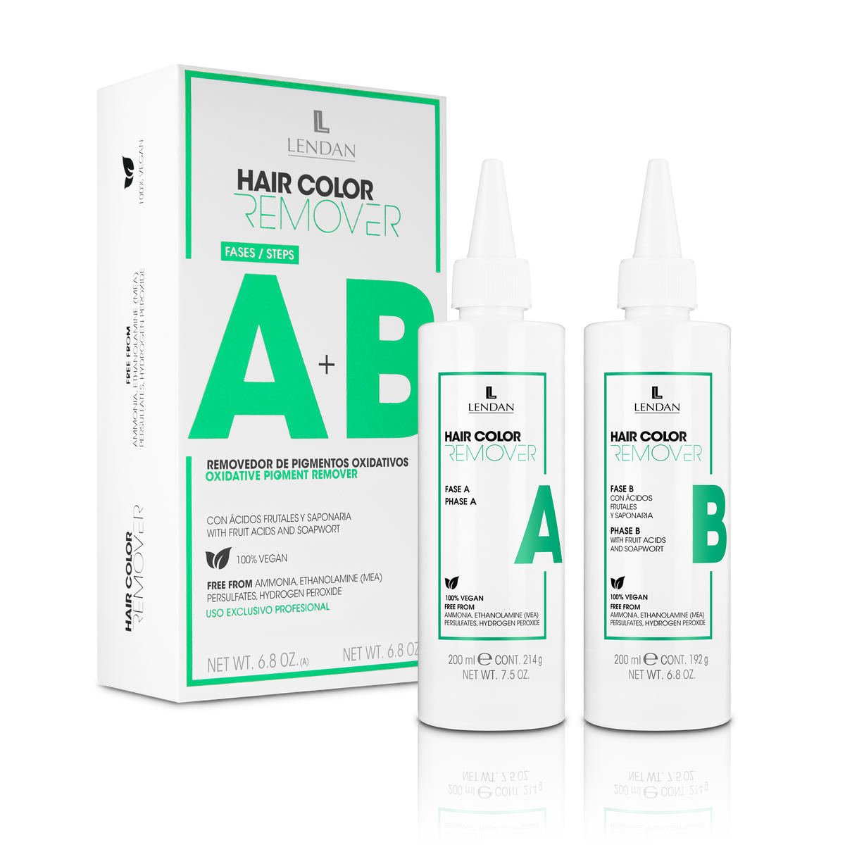 Lendan Color Remover A+B · Removedor de color · 400 ml
