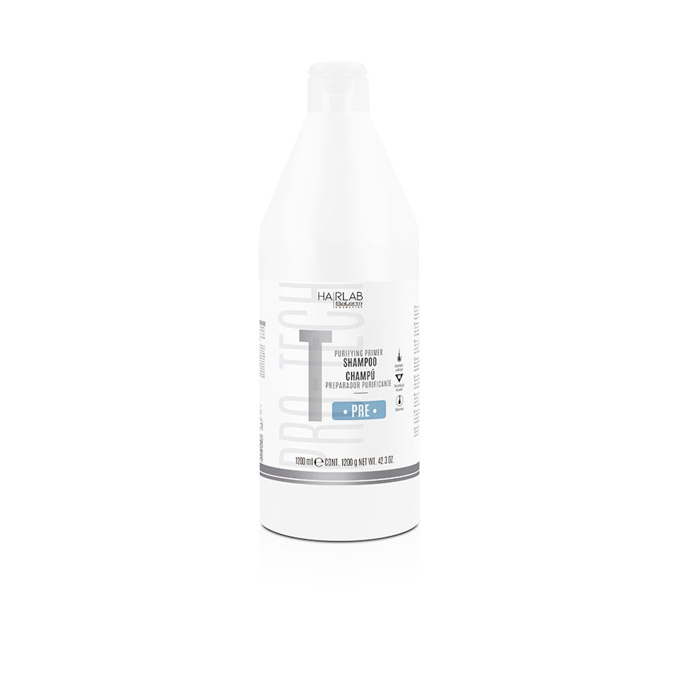 Hairlab Salerm Cosmetics Purifying Primer Shampoo 42.3 OZ- Champú Reparador Purificante y Antidepósito