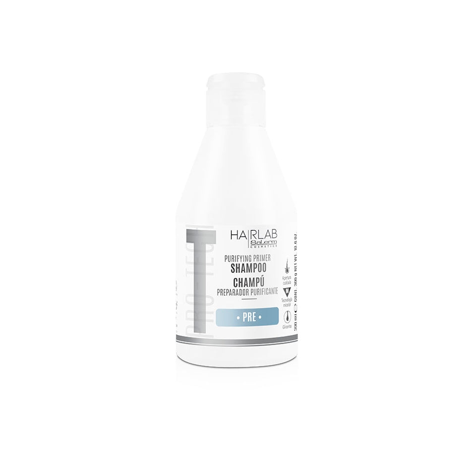 Hairlab Salerm Cosmetics Purifying Primer Shampoo 10.6 OZ - Champú Reparador Purificante y Antidepósito