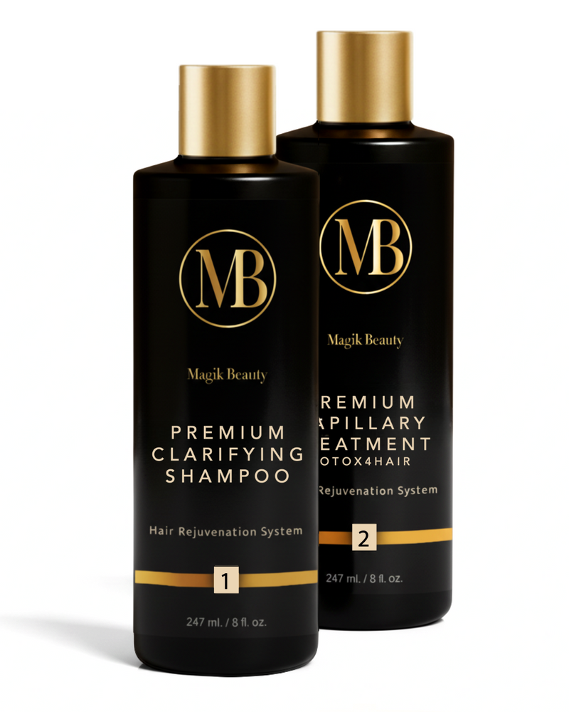 Magik Beauty |Premium Duo Clarifying Shampoo and BTX4HAIR Capillary treatment 8 fl. oz