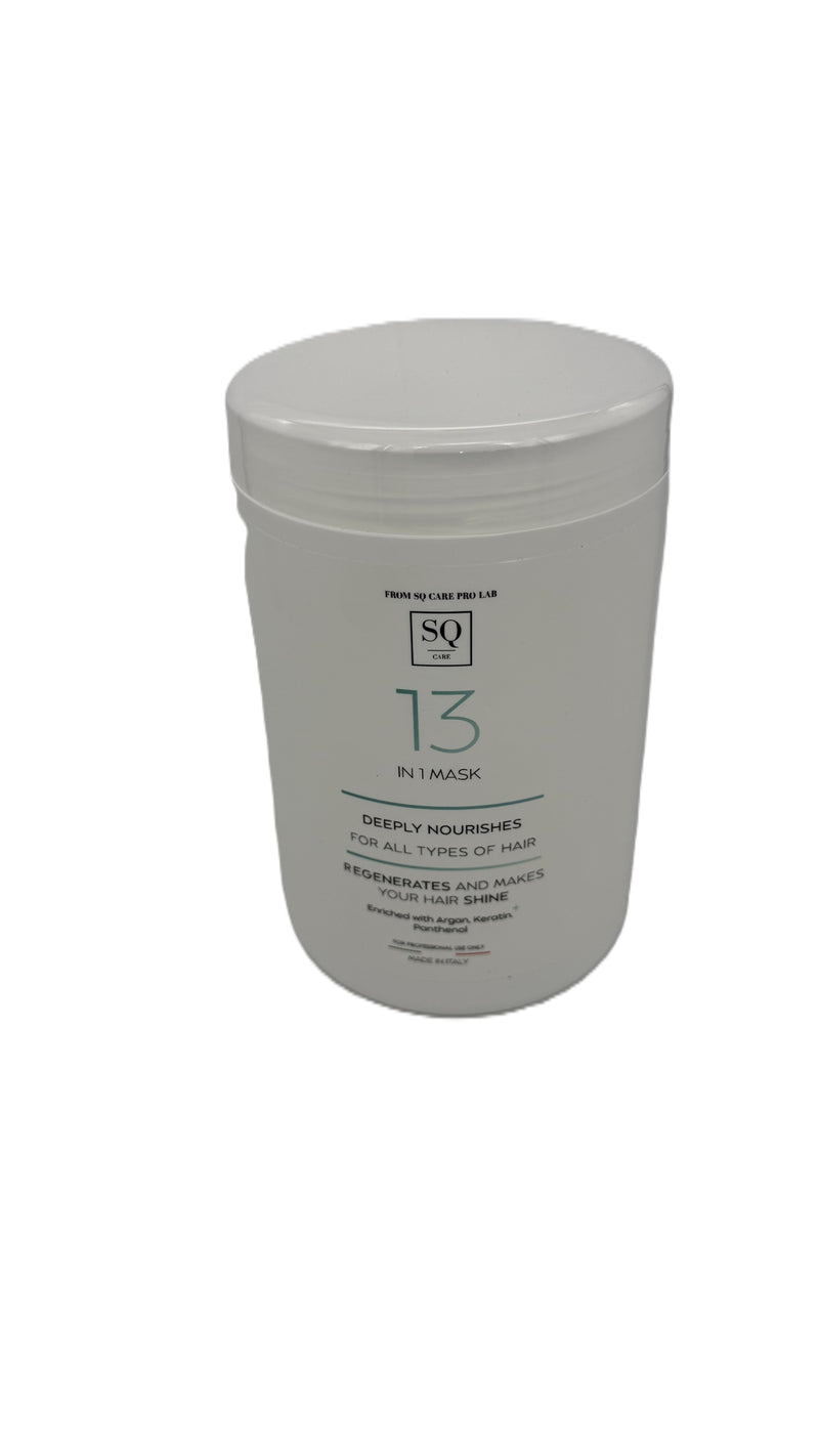 SQ Care Pro Lab 13-in-1 Hair Mask 33.8 fl.oz – Deep Nourishment & Shine – Professional Formula – Made in Italy