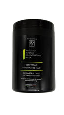 SQ Care Pro Lab Avocado Intense Rejuvenating Hair Mask 33.8 fl.oz – Deep Repair for Damaged Hair – Professional Formula – Made in Italy