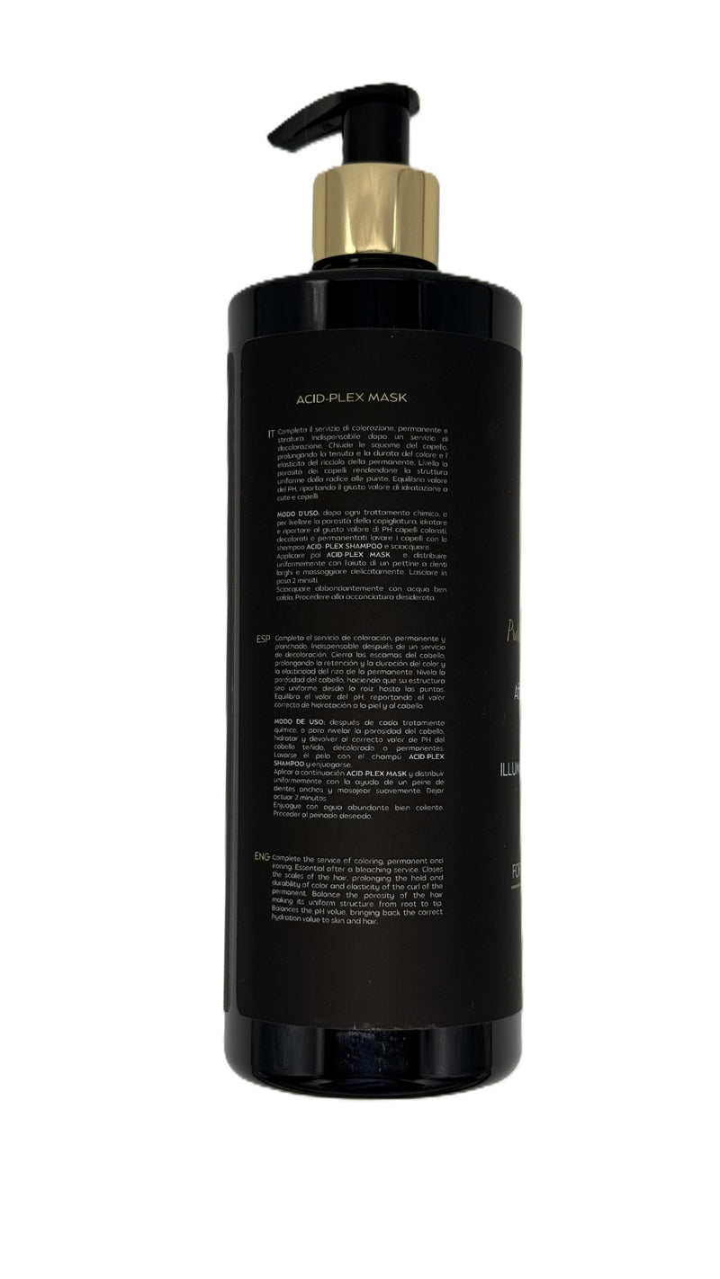 SQ Care Professional Acid Plex Protein Keratine Panthenol Hair Mask 16.9 fl.oz – Illuminating & Restructuring  – Made in Italy