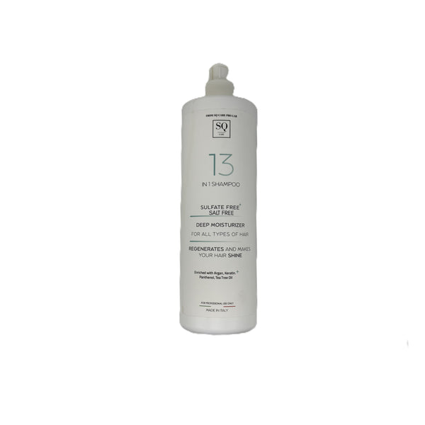 SQ Care Pro Lab 13-in-1 Professional Shampoo 33.8 fl.oz. – Sulfate & Salt Free – Made in Italy