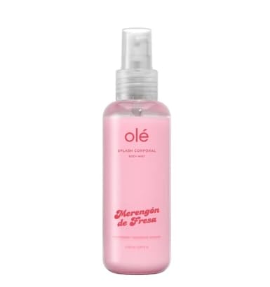 OLÉ Capilar Strawberry Merengón Body Splash, 5.07 fl oz – Fresh Body Fragrance, Light and Refreshing Formula, Sweet Strawberry and Creamy Scent