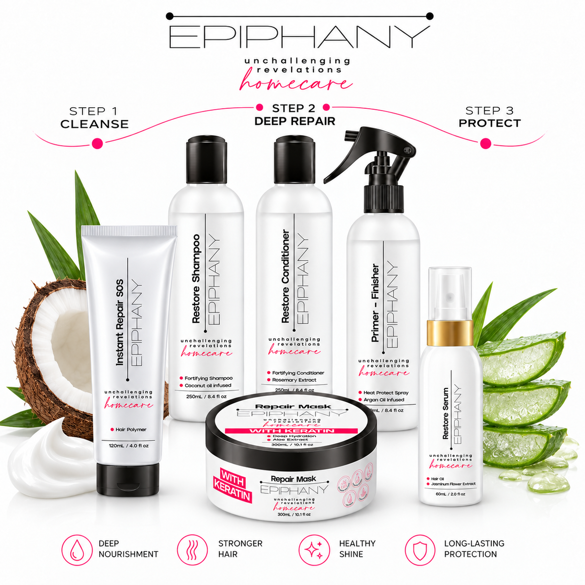 EPIPHANY - Perfect Routine Kit | Complete 6-Step Home Hair Care