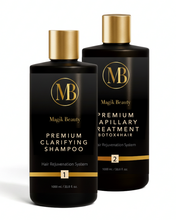 Magik Beauty |Premium Duo Clarifying Shampoo and BTX4HAIR Capillary treatment 33 fl. oz