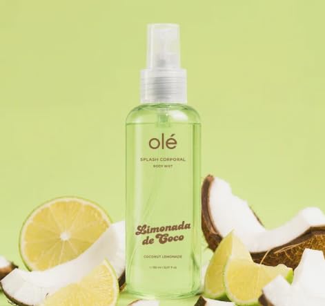 OLÉ Capilar Limonada de Coco Body Splash, 5.07 fl oz – Fresh Tropical Body Fragrance, Light and Refreshing Scent, Coconut and Citrus Fragrance