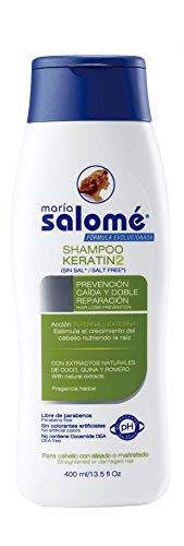 Maria Salome Keratin2 Hair Repair and Loss Prevention kit of Shampoo 13.5 fl.oz. - Conditioner 13.5fl.oz. - Mask 11.8 fl.oz. Natural Products for Thinning Hair