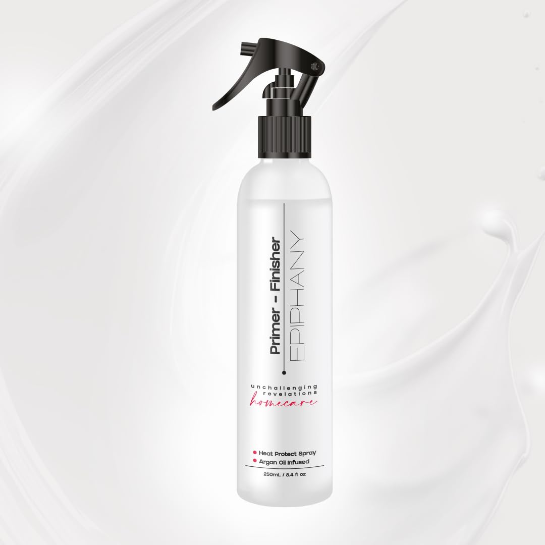 Epiphany Heat Protectant & Anti Frizz Primer – Thermal Protection for Flat Iron & Blow Dryer | Ceramides & Natural Oils | Shine Boost & Cuticle Seal | Salon Grade