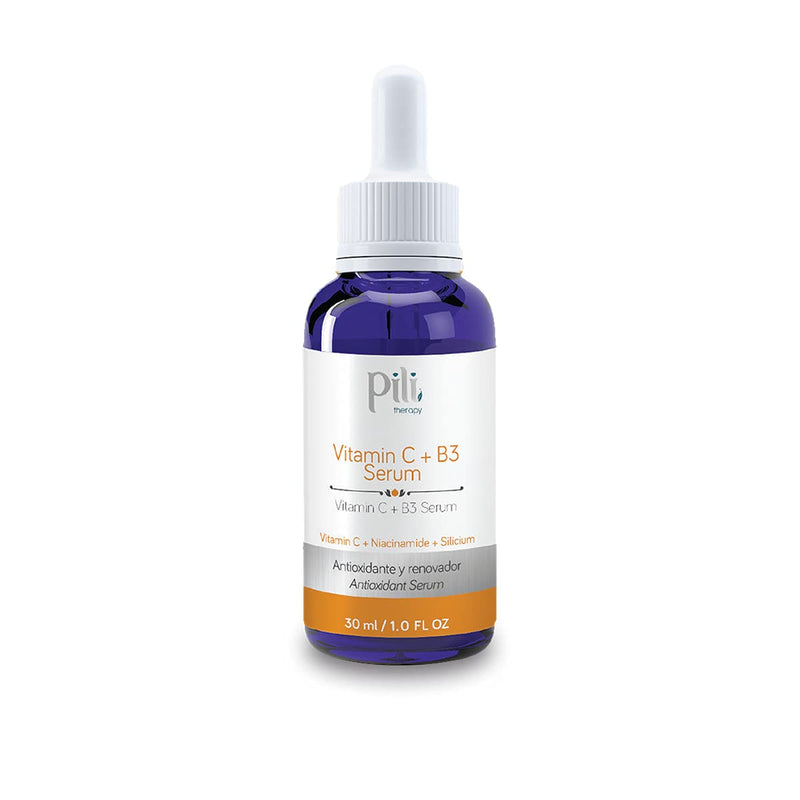 Pili Vitamin C Serum plus niacinamide and organic silicium. For all skin types, even oily or acne-prone skins. 1 oz.