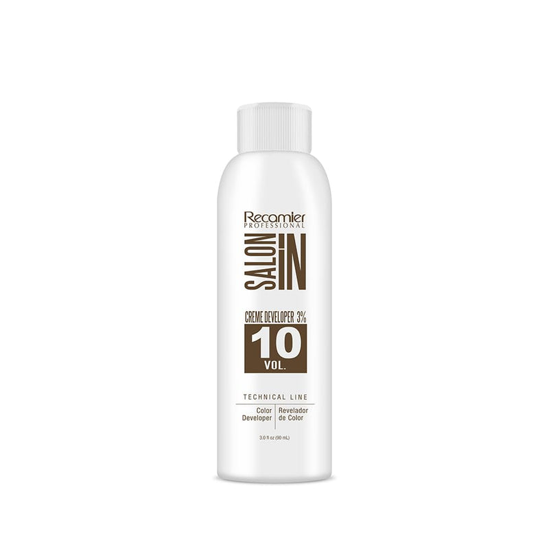 Recamier Professional Salon In Creme Color Developer for Hair Coloring 3%-10 Vol. 3.0 fl.oz.