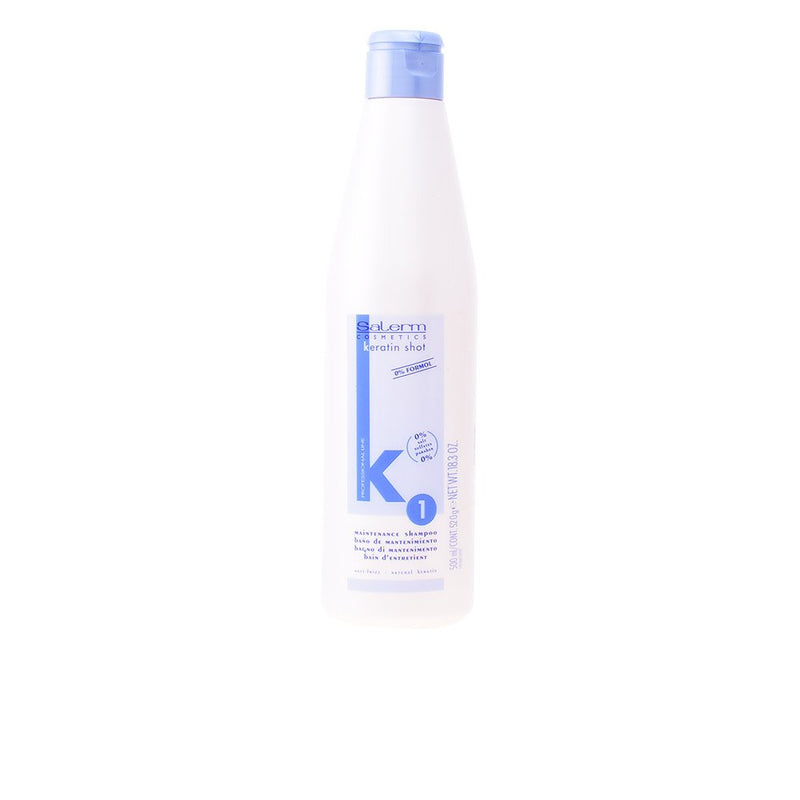 Salerm Cosmetics Keratin Shot 1 Maintenance Shampoo, 18 Ounce