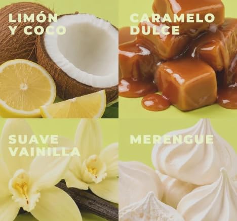 OLÉ Capilar Coconut Lemonade Jelly Fragrance Stick, 0.18 oz – Solid Body Fragrance, Fresh Tropical Coconut and Citrus Scent, Portable and Easy to Apply