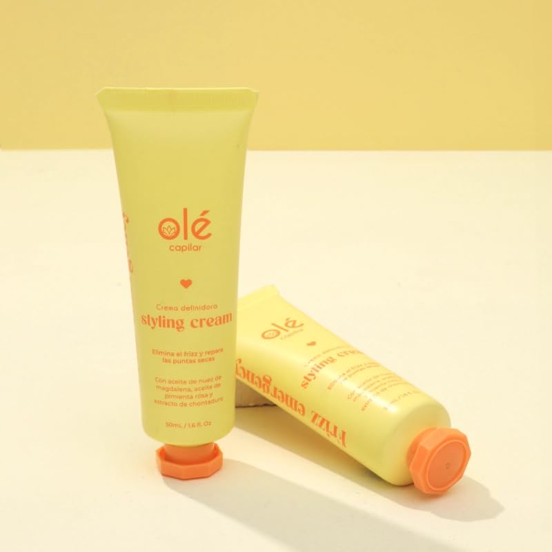 OLÉ Anti-frizz Styling Hair Cream, 1.6 fl.oz - Crema Definidora Capilar