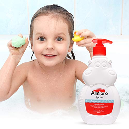 Almipro Syndet Baby Hair and Body Wash with Oatmeal and Aloe Vera. 14 Oz.