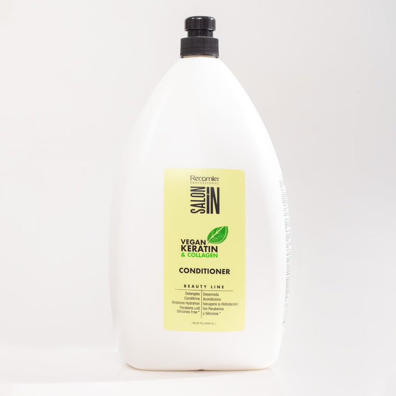 RECAMIER PROFESSIONAL SALON IN Vegan Keratin & Collagen Gallon KIT with Shampoo 135.26 fl.oz. + Conditioner 135.26 fl.oz.