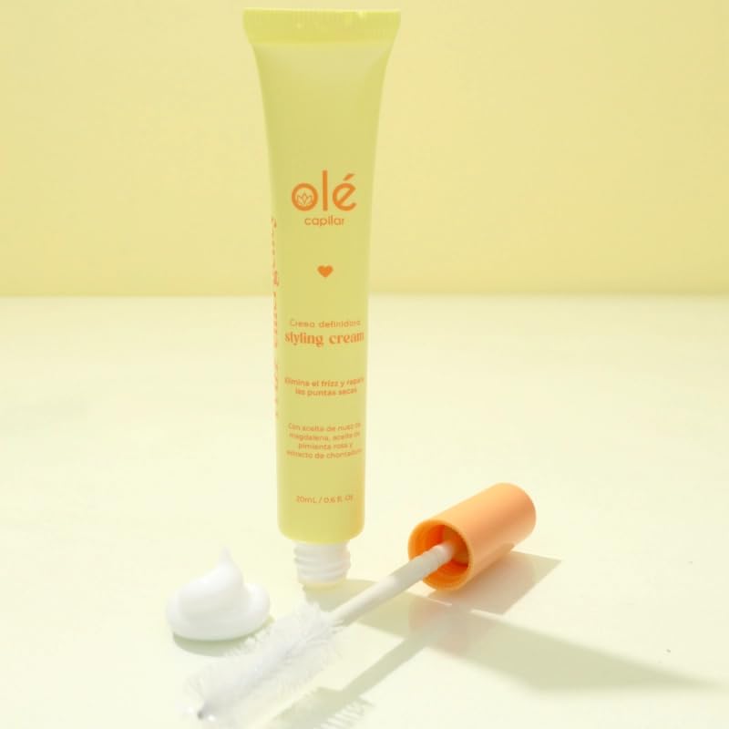 OLÉ Anti-frizz Styling Hair Slik Pestañina (Frizz Emergency), 0.6 fl.oz - Crema Definidora Capilar