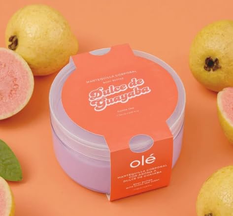 OLÉ Capilar Dulce de Guayaba Body Butter, 5.07 fl oz – Hydrating Body Cream, Fast-Absorbing Creamy Texture, Warm and Fruity Guava Fragrance