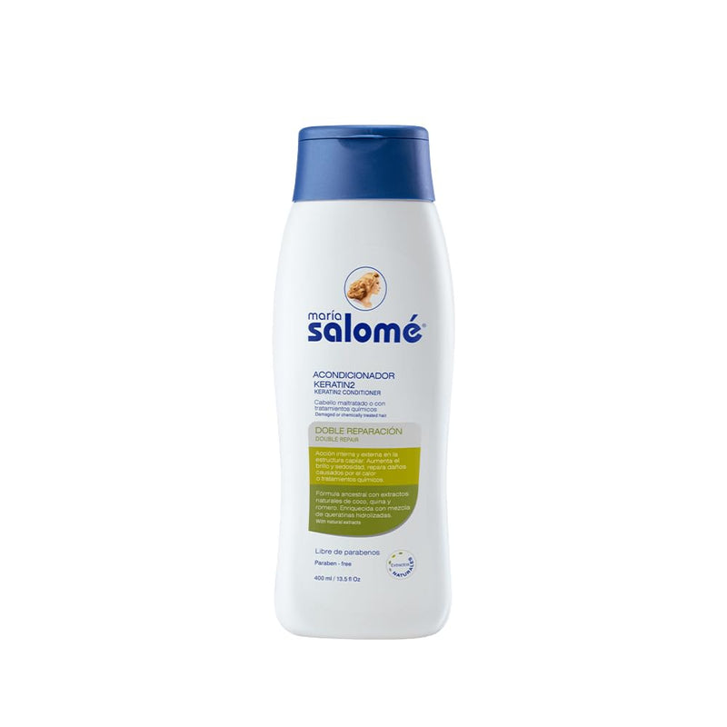 Maria Salome Keratina2 Hair Repair and Loss Prevention Kit of Shampoo 13.5 fl.oz. - Conditioner 13.5fl.oz.