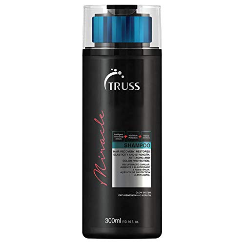 TRUSS Miracle Shampoo - Repairs Damaged Hair, Restores Elasticity & Strength, Provides Shine, Resistance, Softness, Anti-Aging, Color Protection, Daily Shampoo for Men & Women of All Hair Types