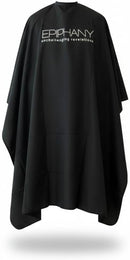 Epiphany Professional Barber & Hair Stylist Cape – Waterproof Hair Cutting Salon Cape with Adjustable Snap Closure, Lightweight Anti-Static Hairdresser Cape for Salon or Home Use, 57 x 67 in, Black