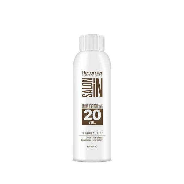 Recamier Professional Salon In Creme Color Developer for Hair Coloring 6%-20 Vol. 3.0 fl.oz.