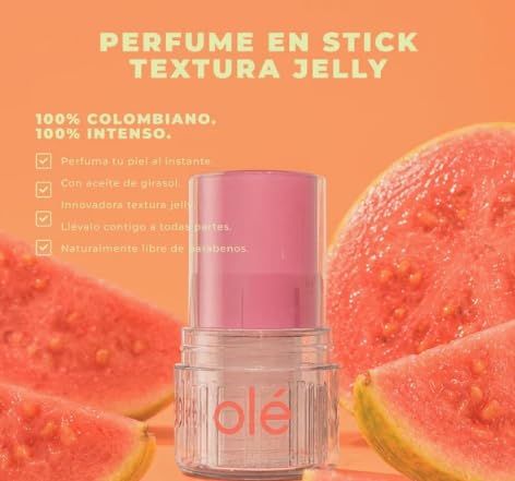 OLÉ Capilar Guava Jelly Fragrance Stick, 0.18 oz – Solid Body Fragrance, Sweet and Fruity Guava Scent, Portable and Easy to Apply