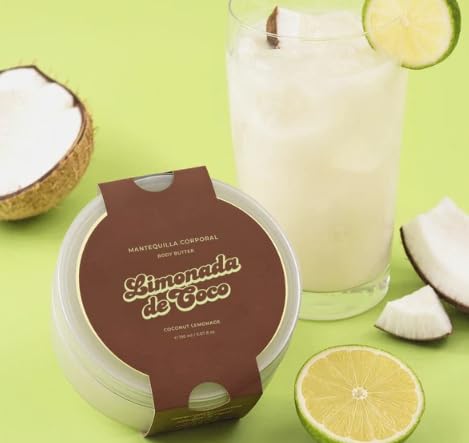 OLÉ Capilar Limonada de Coco Body Butter, 5.07 fl oz – Hydrating Body Cream, Fast-Absorbing Creamy Texture, Fresh Tropical Coconut Citrus Fragrance