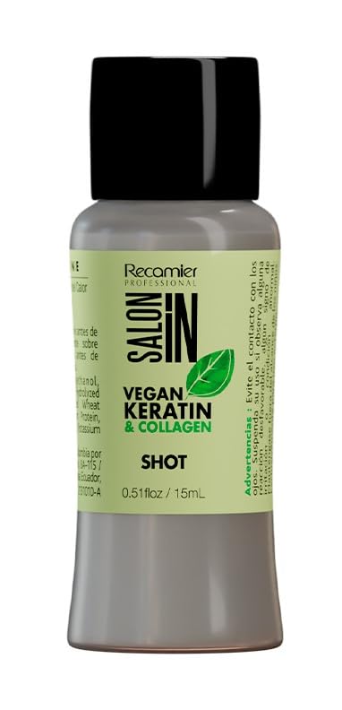 RECAMIER PROFESSIONAL SALON IN Vegan Keratin and Collagen Hair Shot Intensive Treatment - Single Shot 0.51 FL OZ / 15 ML