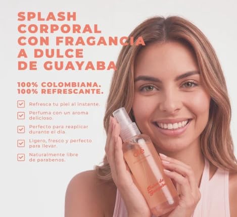 OLÉ Capilar Dulce de Guayaba Body Splash, 5.07 fl oz – Fresh Body Fragrance, Light and Refreshing Formula, Warm and Fruity Guava Scent