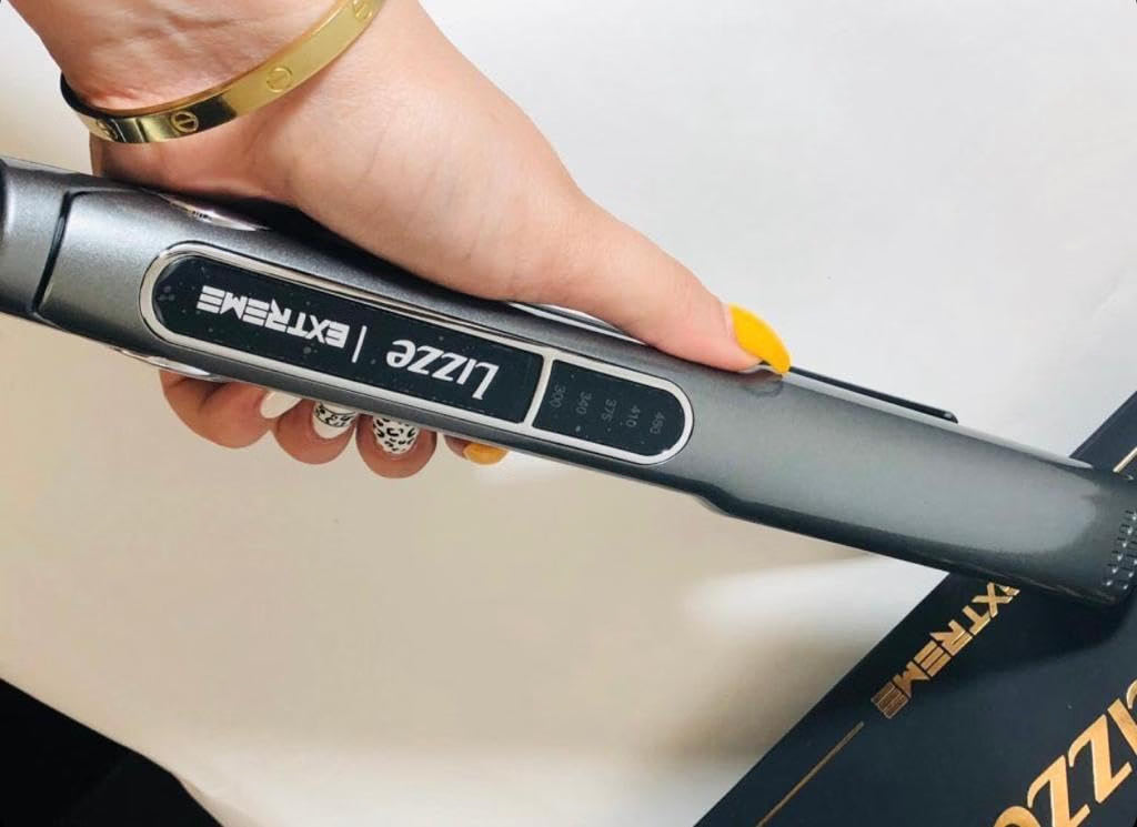Lizze Extreme Professional Hair Straightener | Original Nano Titanium Technology Straightens Dry, Frizzy Hair Curls | 250 Deg. C. (480'f) - 110 Volts : Beauty & Professional Care