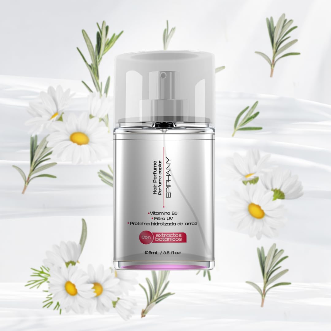 Epiphany Hair Perfume for Women – Long-Lasting Scented Hair Mist with Aloe, Vitamin E & Botanical Extracts – Refreshes, Deodorizes & Revives Shine – Lightweight, Sulfate-Free Hair Fragrance Spray