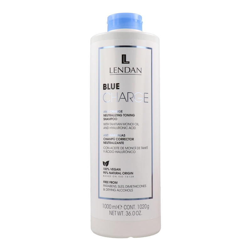 Lendan - Blue Shampoo - Blue Charge Shampoo - 1000 ml - With Blue Pigm