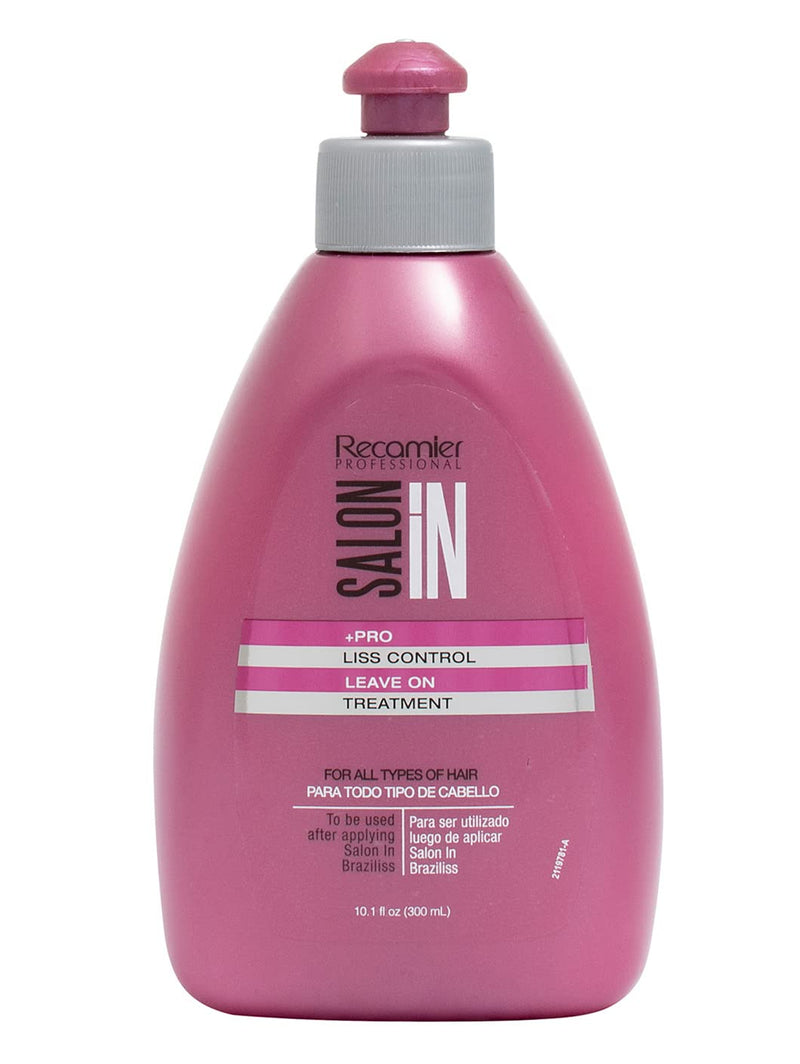 Recamier Professional Salon In +Pro Liss Control Hair 4 Piece Small Kit - Shampoo 10.1oz  + Conditioner 10.1oz  + Leave In Detangler 10.1oz + Deep Treatment Mask 10.58oz