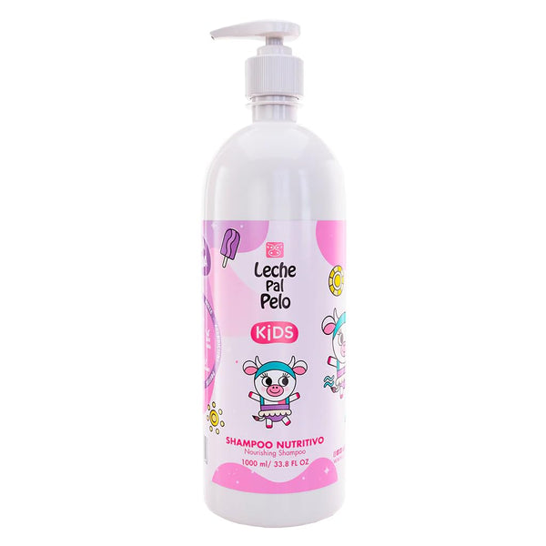 Leche Pal Pelo Kids Nourishing Shampoo - Gentle Daily Cleansing, Sulfate & Paraben-Free Formula with Jojoba, Coconut Milk, Aloe Vera - Hydrates, Defines (33.8 fl oz)